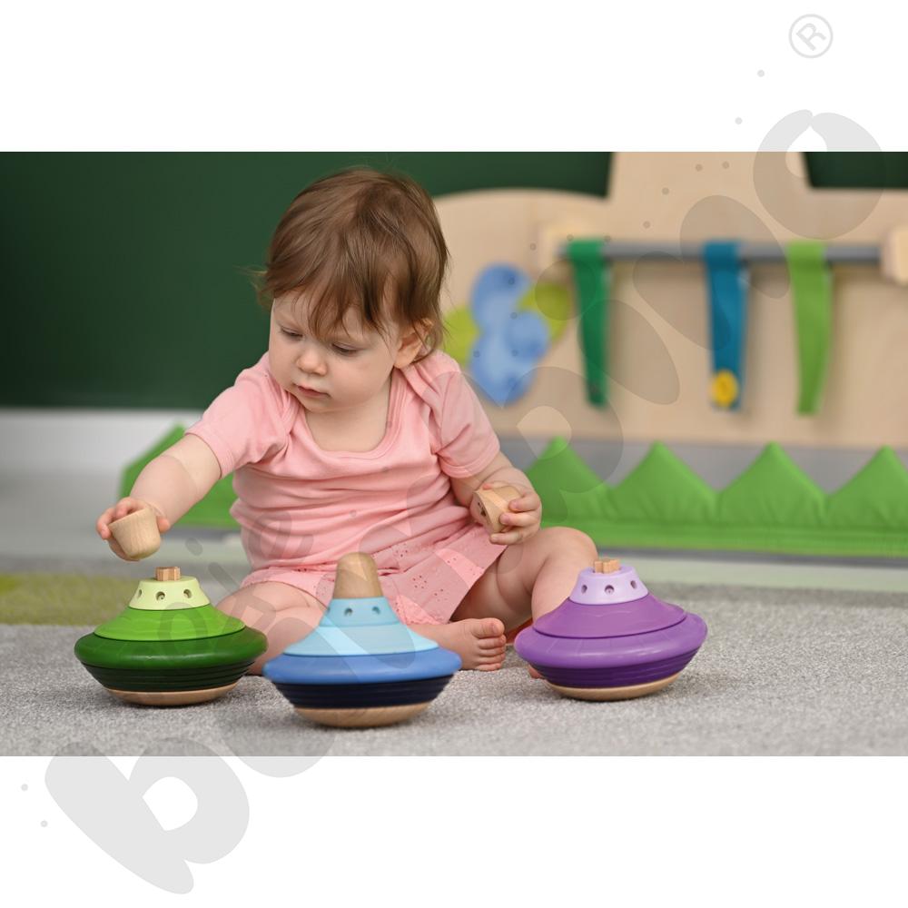 Drewniane bączki, 3 szt.