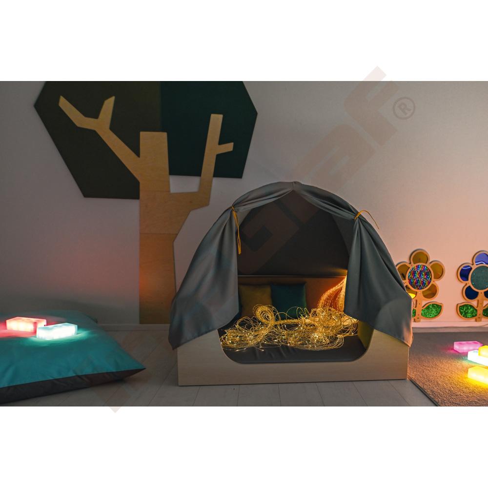 Relaxační koutek s baldachýnem