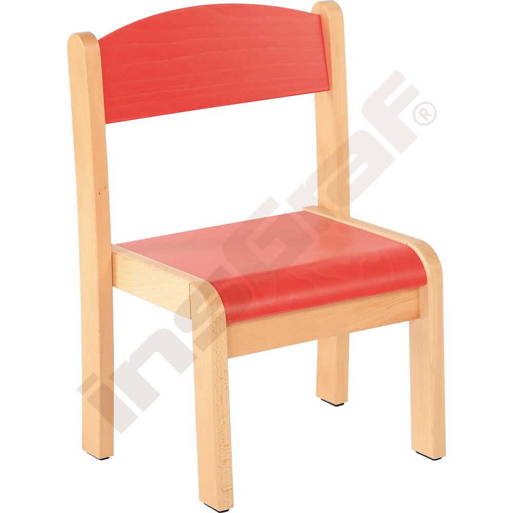 Židlička Filípek vel. 1 - výška 26 cm - ke stolům 46 cm - červená