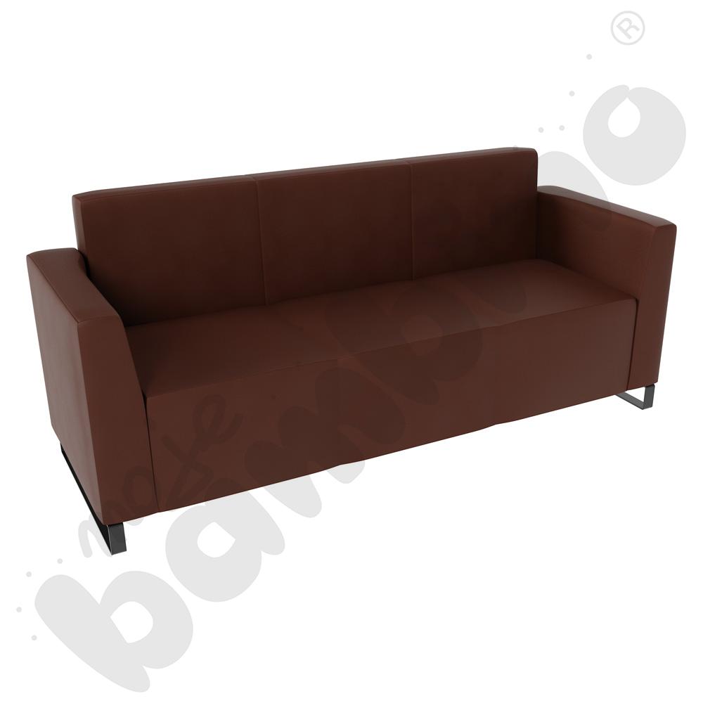 Sofa Universum 3-os. wys. 82 cm, 2 boki niskie, tkanina MT03