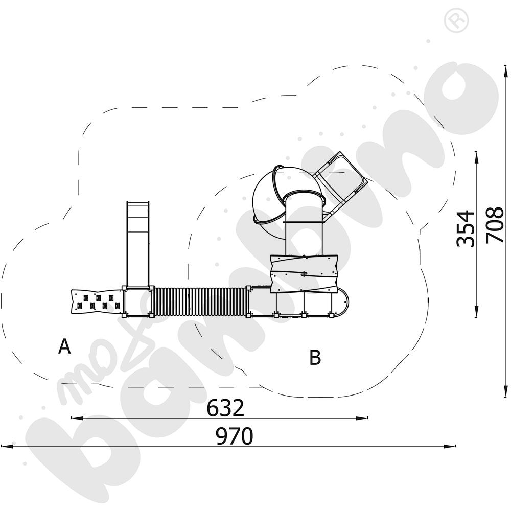 Zestaw Urbi 13, słupy metalowe C