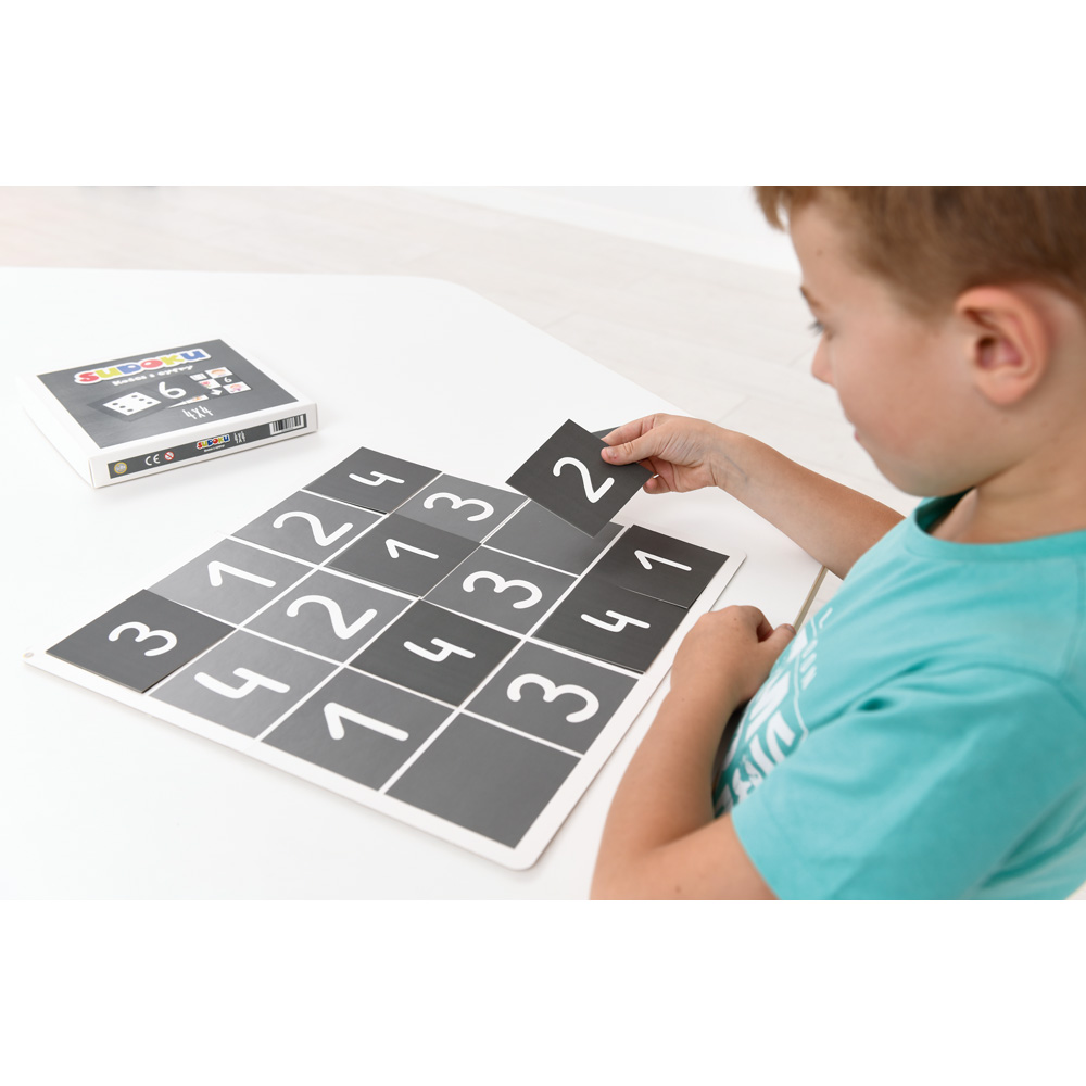 Obojstranné sudoku 4 x 4 - bodky a čísla