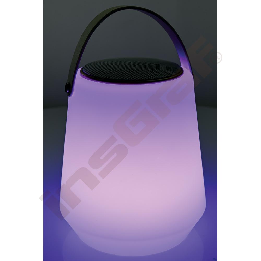 Přenosná LED lampička s reproduktorem