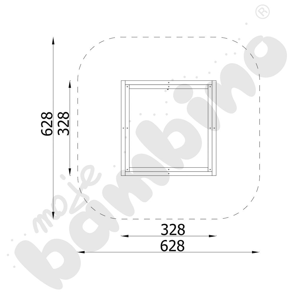 Piaskownica z desek 3 x 3