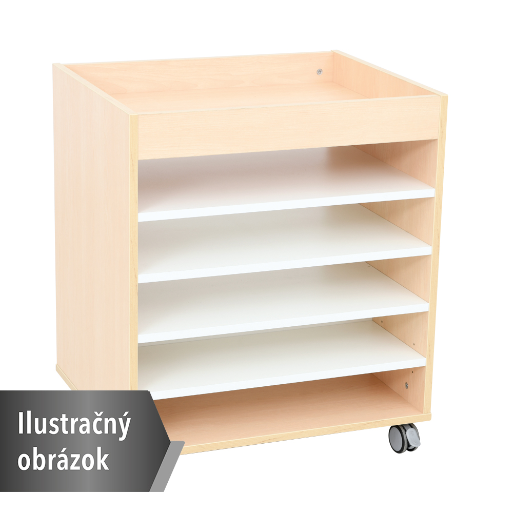Skrinka Grande M - rohová, biela