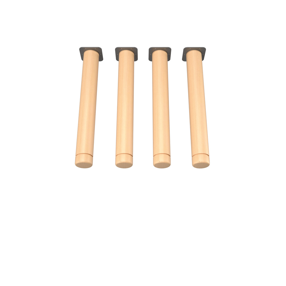 Okrúhle nohy k stolom Flexi,  4 ks, veľ. 0-3 (40-58 cm)