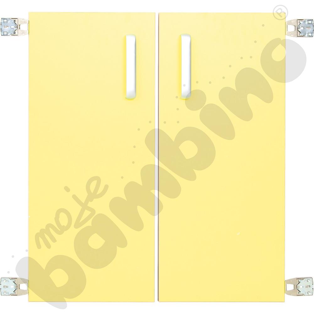 Drzwiczki do szafki Flexi D z półkami - żółte