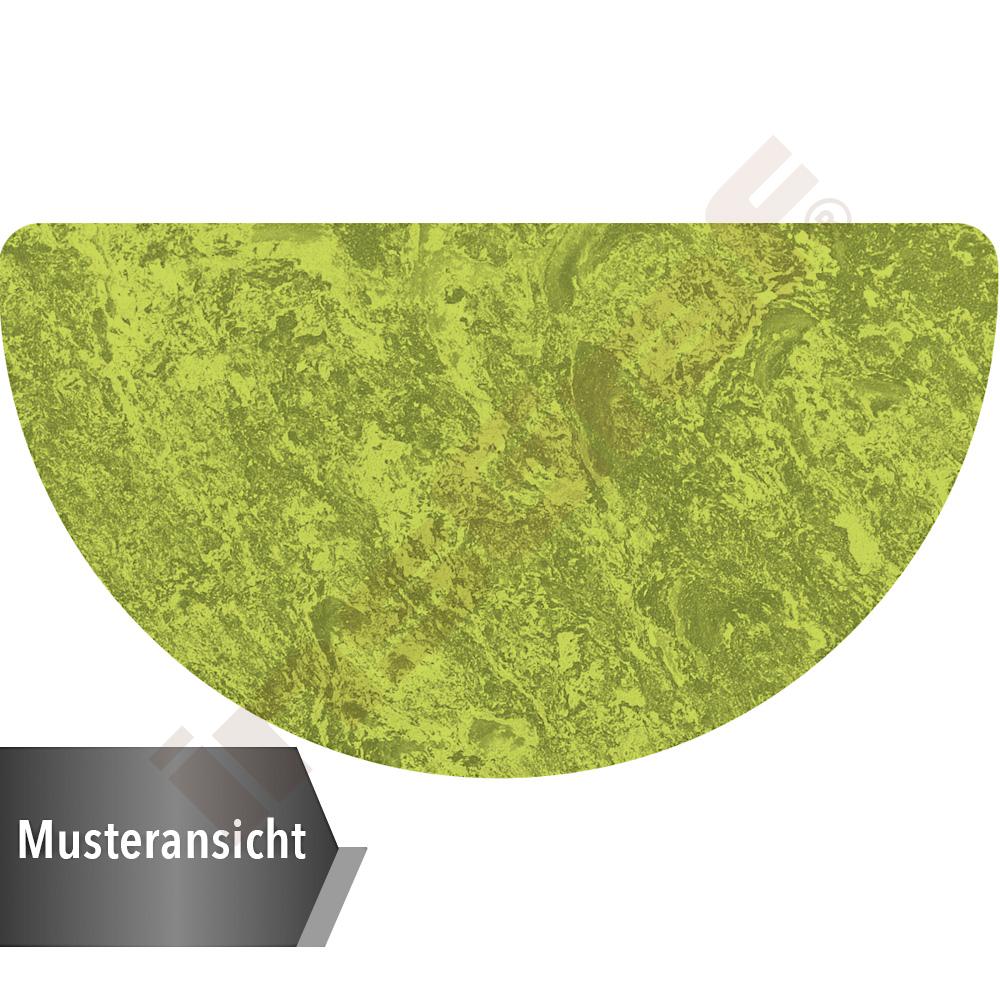 Flüstertisch 4, halbrund, Durchmesser 140 cm, TH 64 cm - hellgrün
