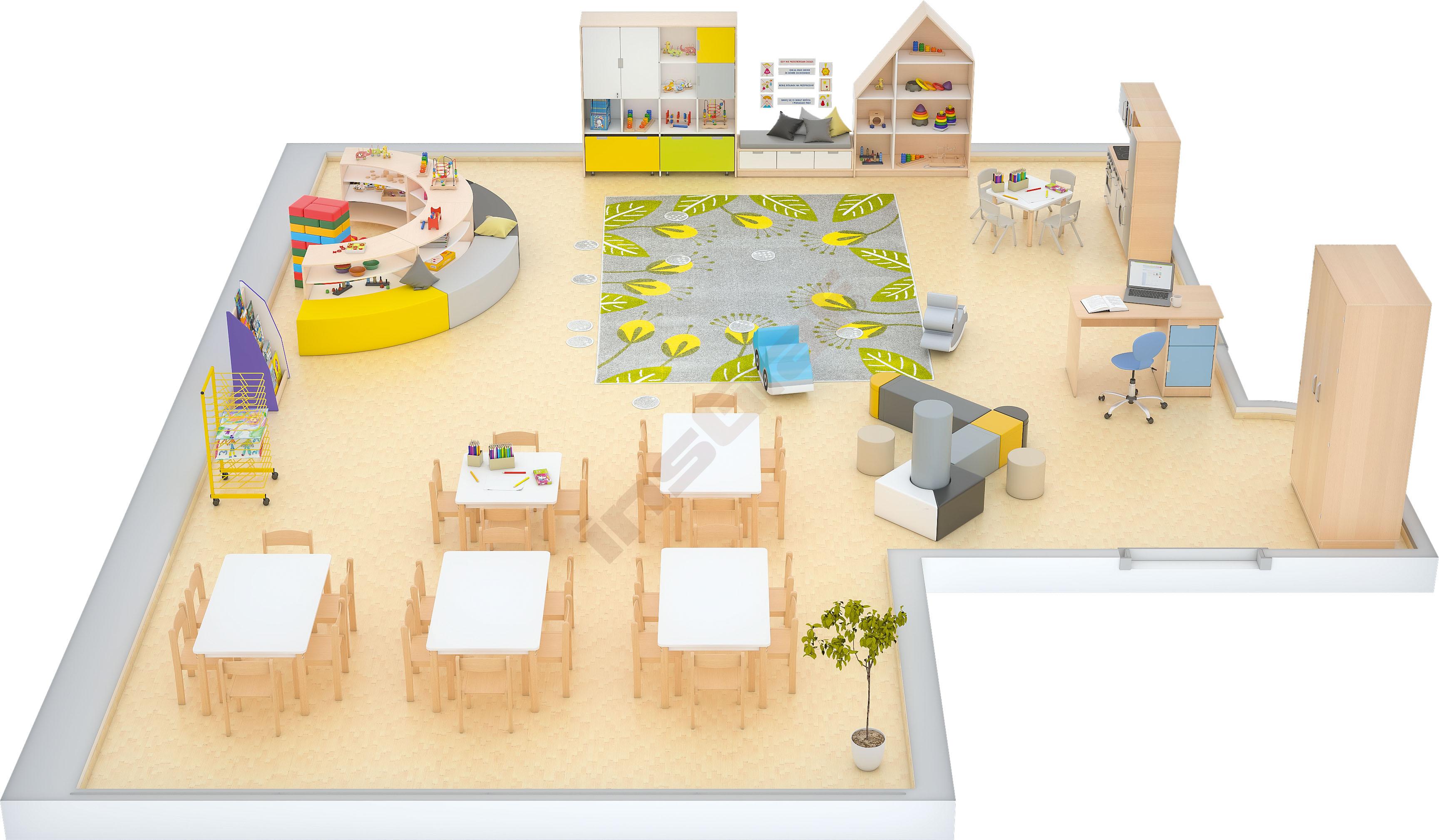 Kindergarten-Gruppenraum Quadro 1