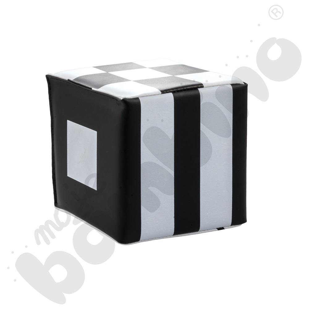 Kostka kontrastowa biało-czarna 