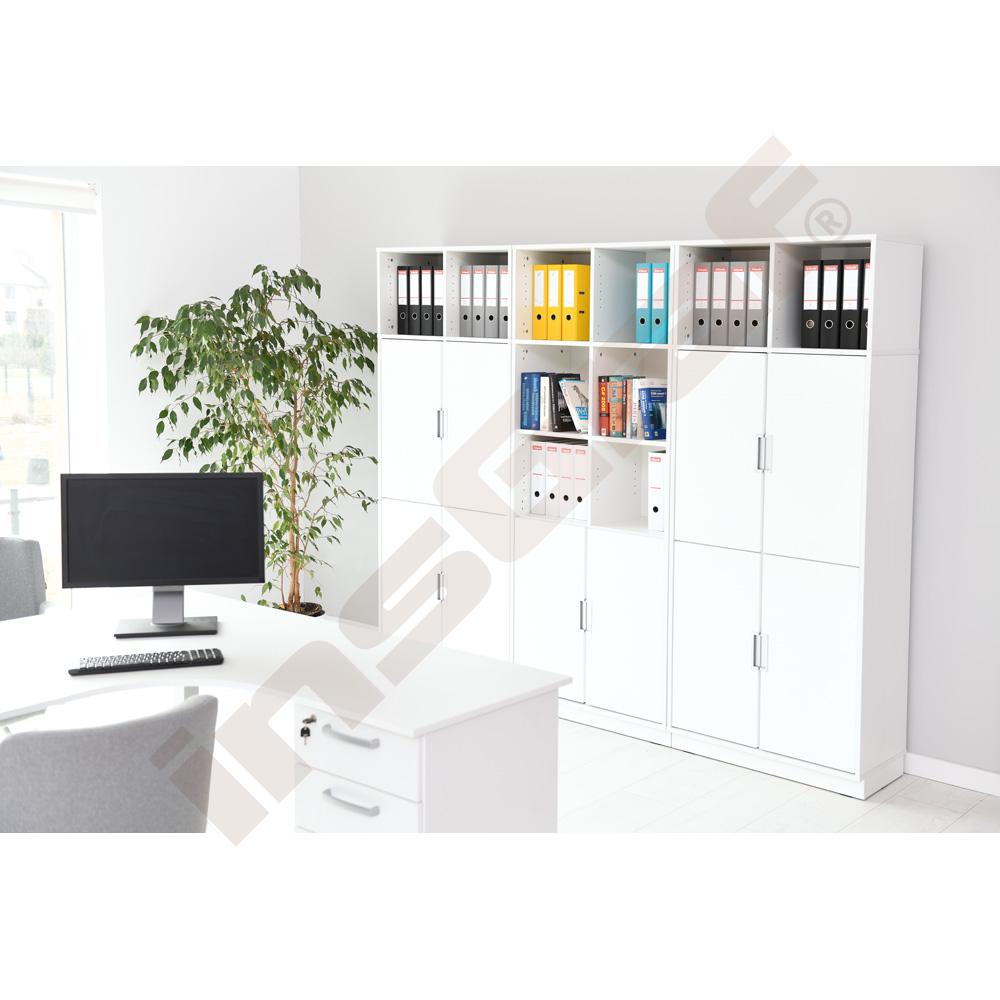 Nadstavec Quadro S s predelom - biely korpus