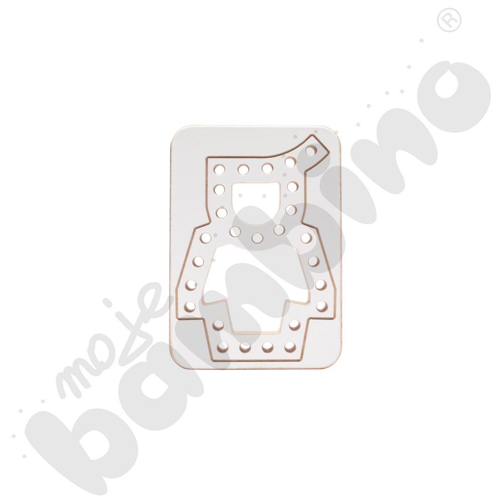 Przeplatanka drewniana Good Wood - biała - MED