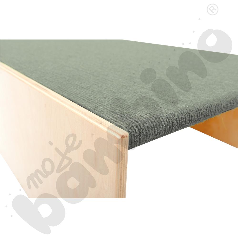 Podest z wnękami po bokach, wys. 30 cm - jasnoszary