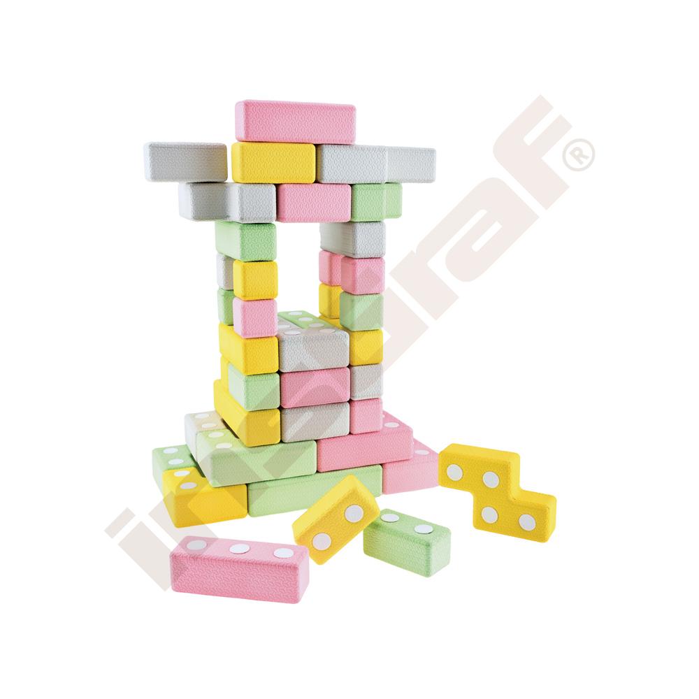 Magnetické kocky Tuki mini, 48 prvkov