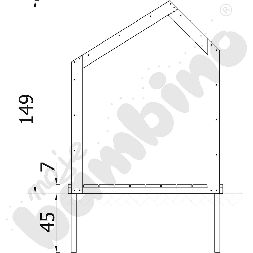 Domek Terra tęczowy, z kotwami