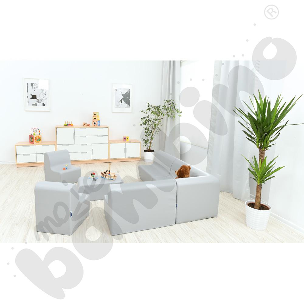 Quadro – szafka S z 1 półką na cokole, klon jasny