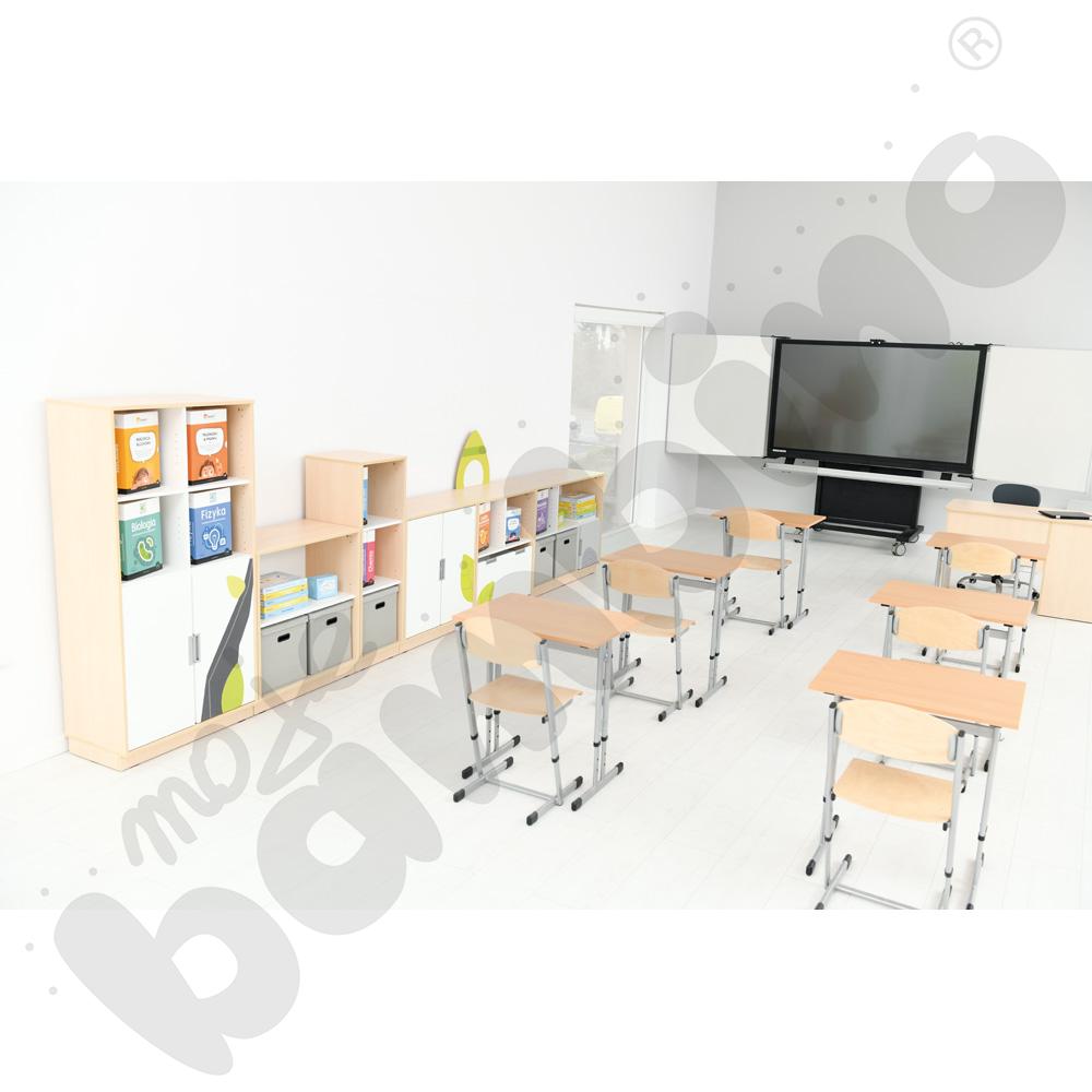 Krzesło T 3 w 1 z regulowaną wysokością rozm. 4-6 aluminium