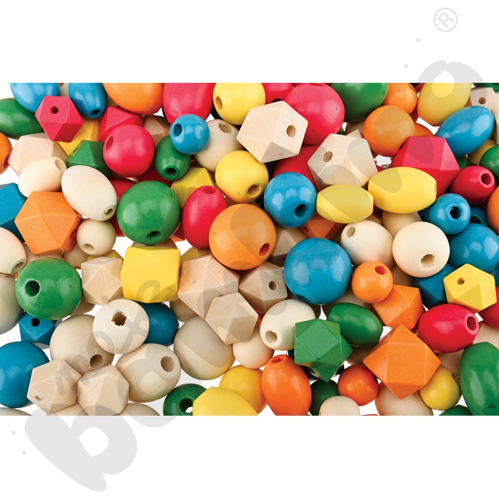 Koraliki drewniane do nawlekania