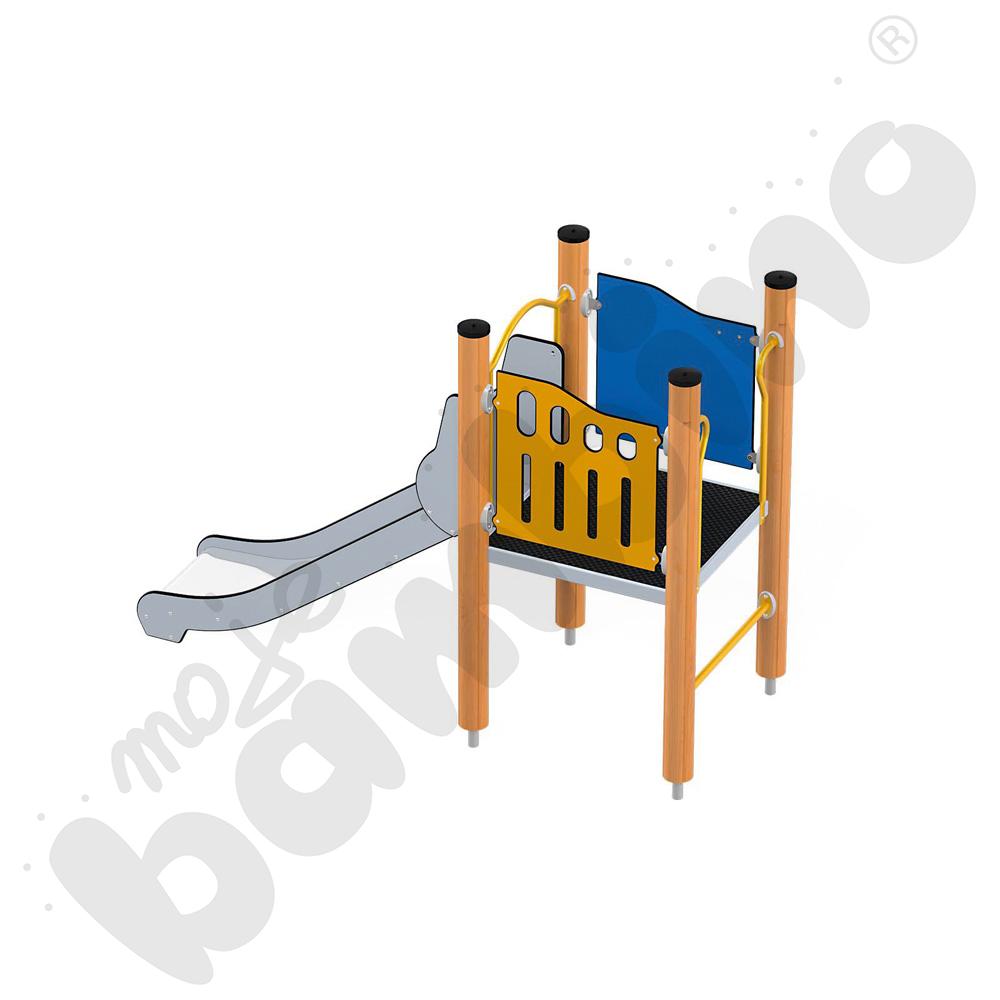 Orbis - platforma 1, drewniane słupy