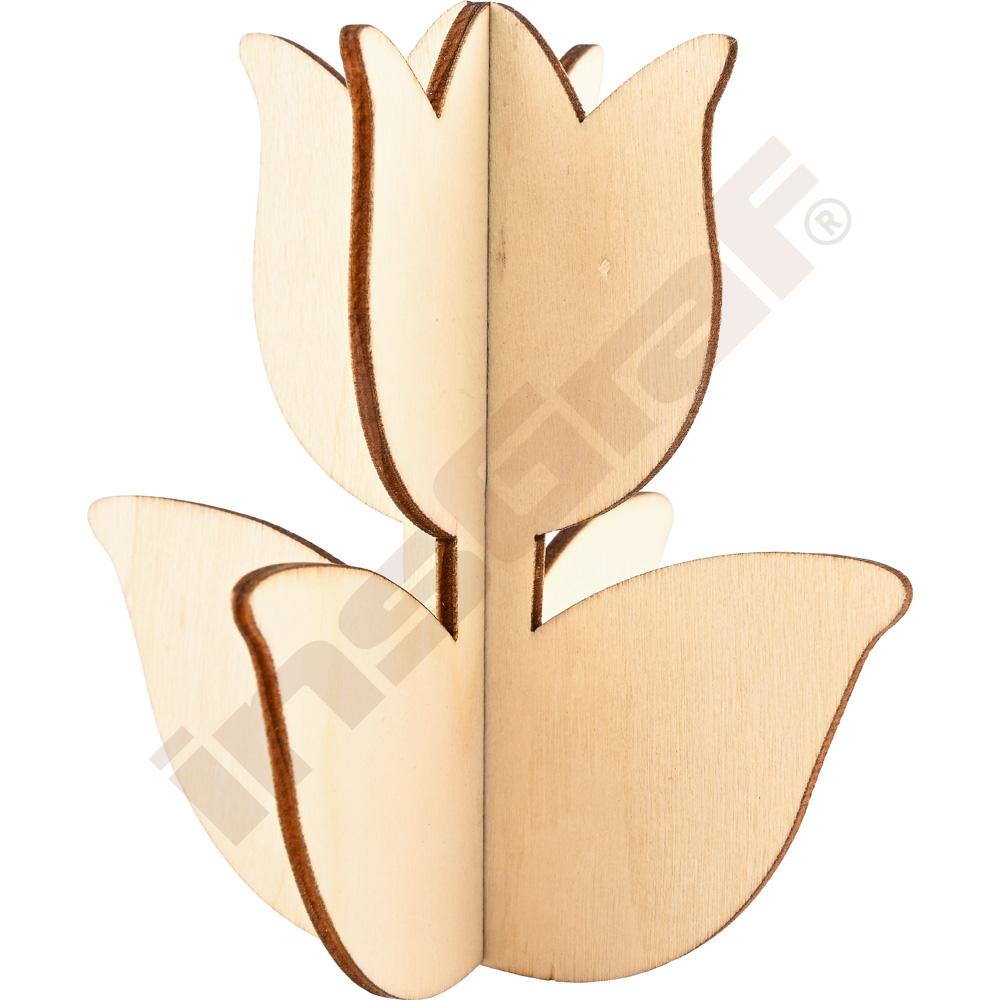 Dřevěné tulipány, 12 ks