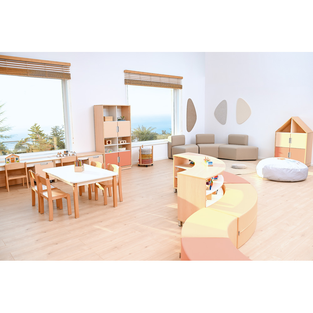 Sedadlo s opierkou Modern One - béžové