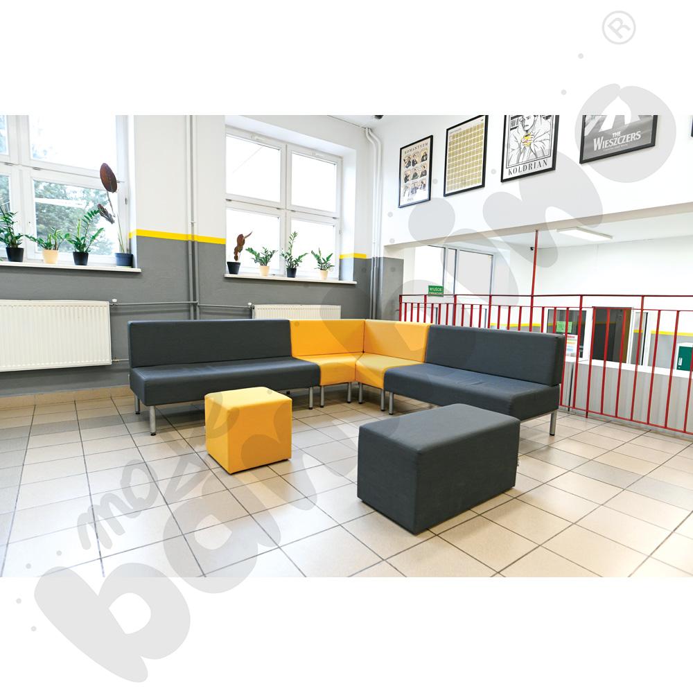 Pufa 2-osobowa Inflamea musztardowa