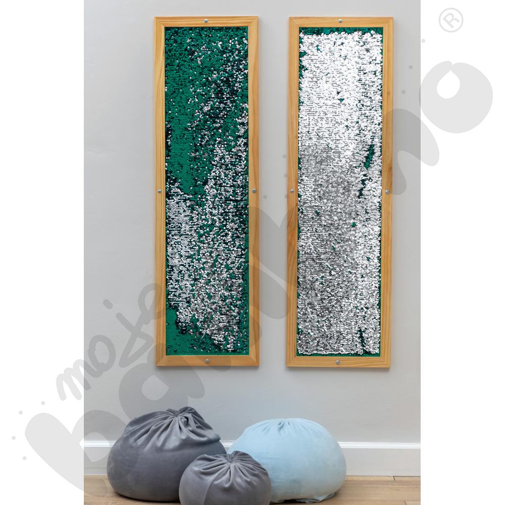 Cekinowa tablica - srebrne