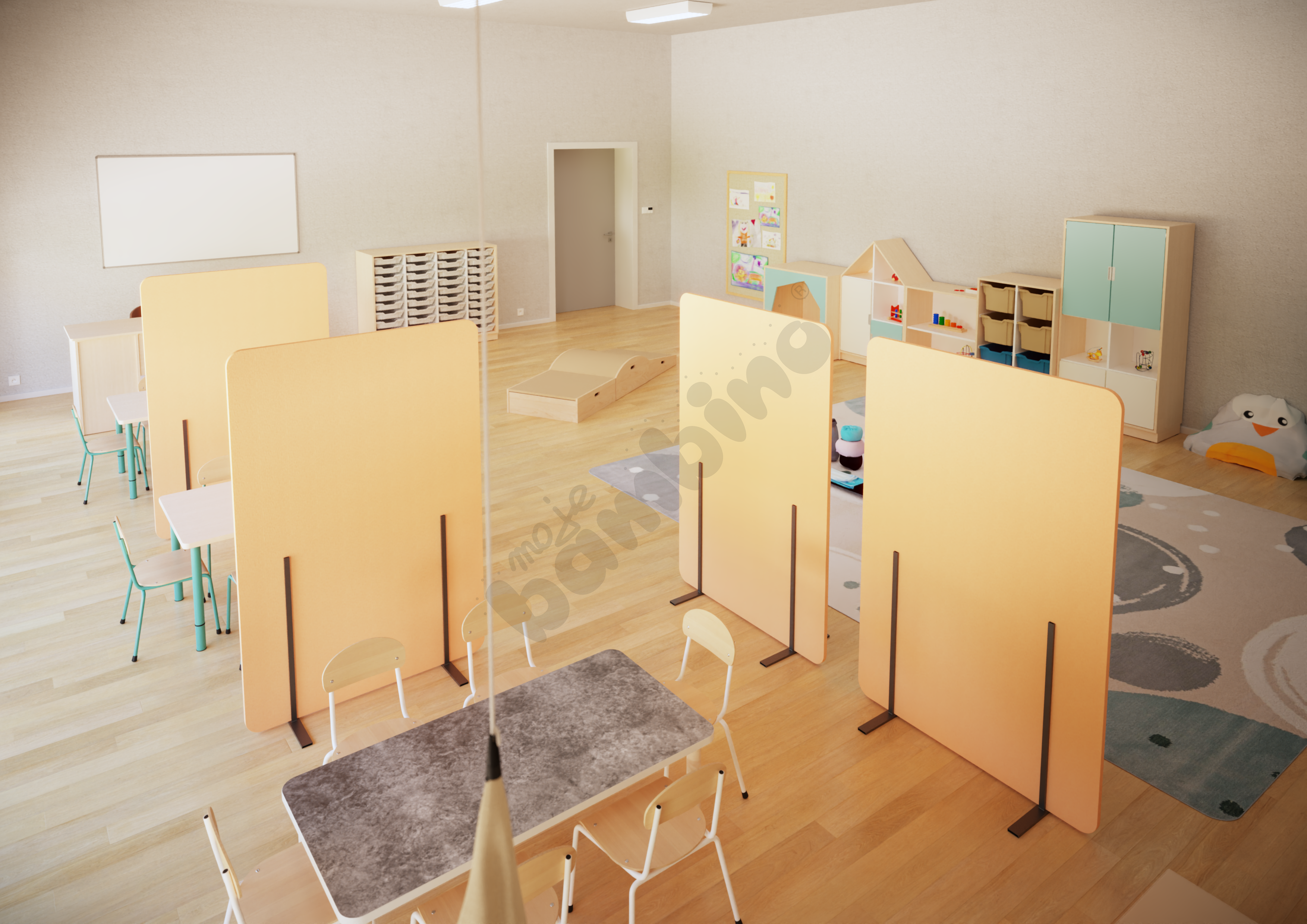 Sala przedszkolna z wyciszeniami