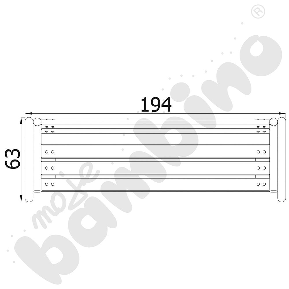 Ławka Spartan z oparciem