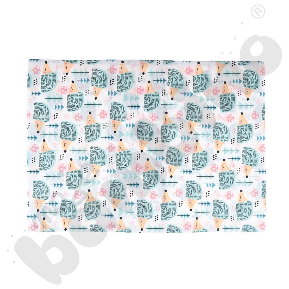 Poszewka na poduszkę 35 x 50 cm - biała z jeżykami