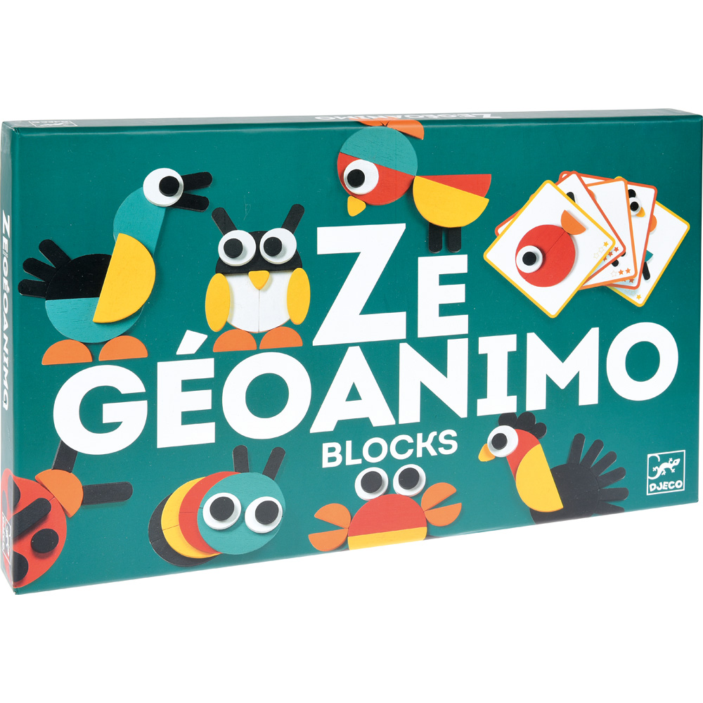Drevená geometrická skladačka