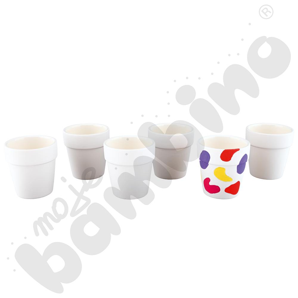 Doniczki ceramiczne, 6 szt.