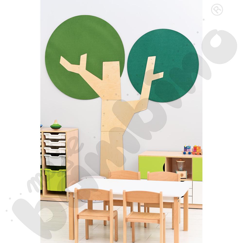 Panel ścienny - drzewo z okrągłą koroną