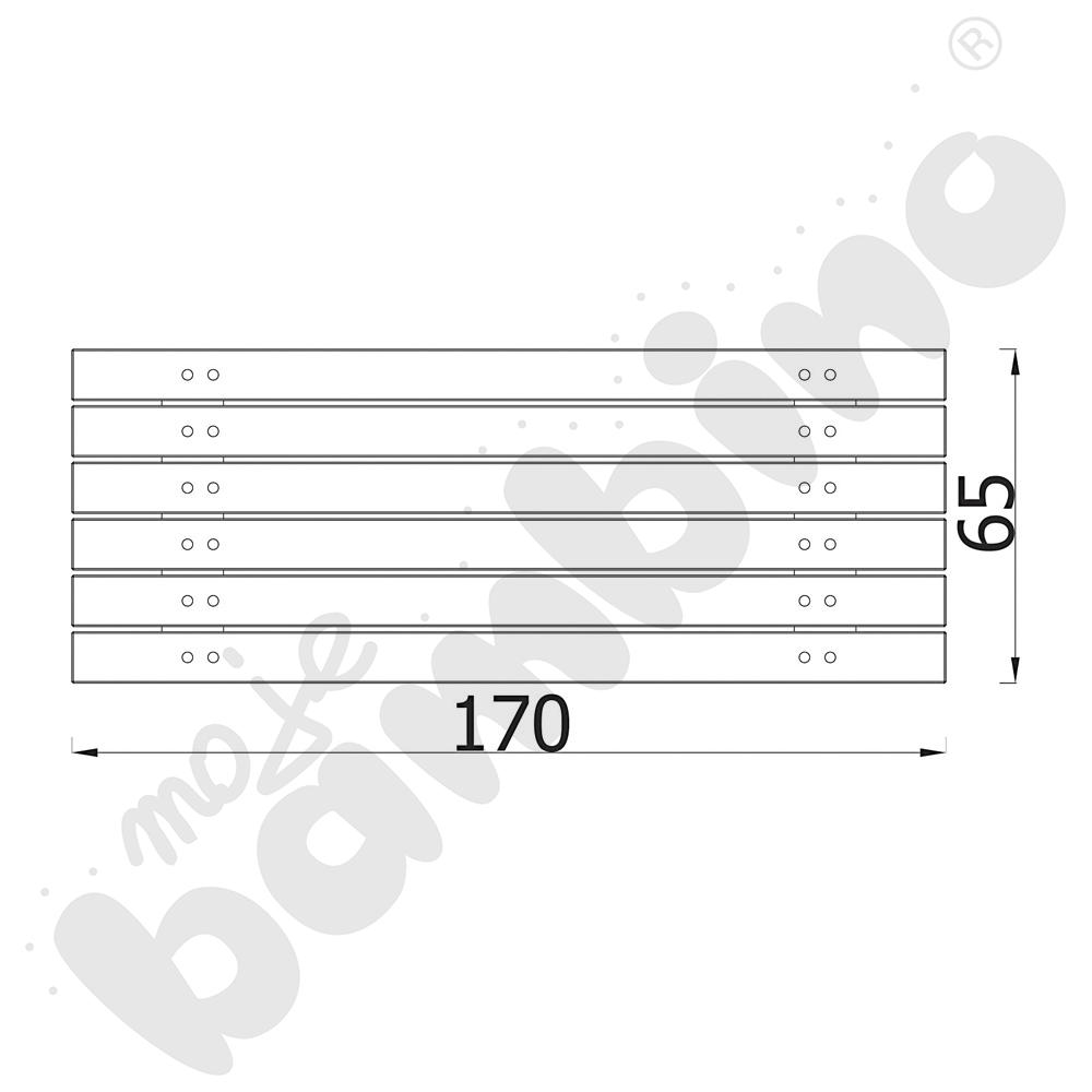 Stół Spartan, mahoń