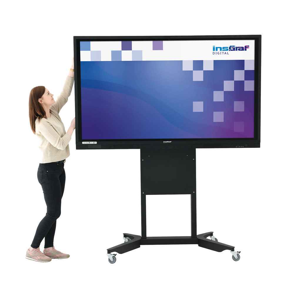 Stojan s posuvným panelom pre interaktívny monitor insGraf DIGITAL 65 a 75