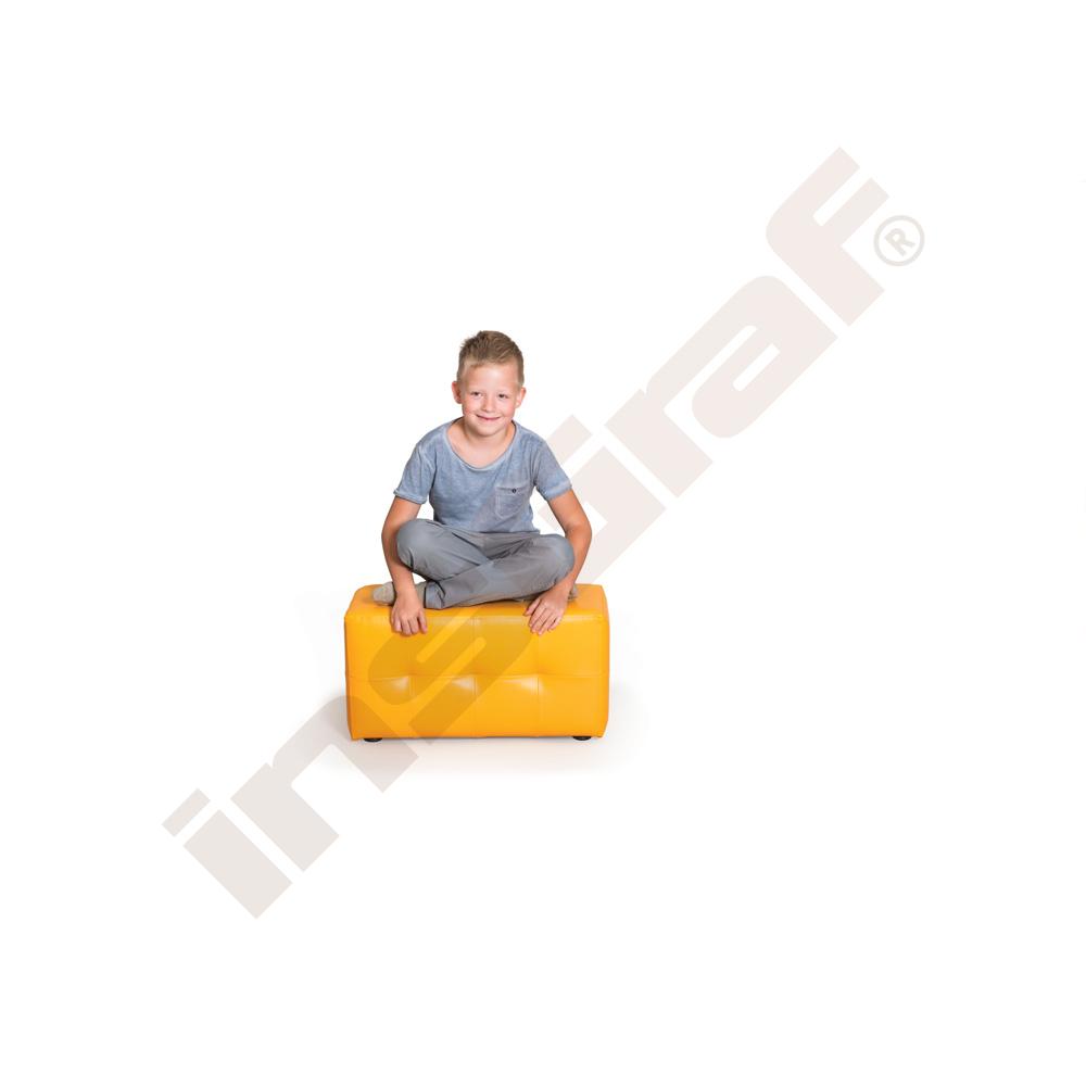 Polstrovaný sedák, oranžový 