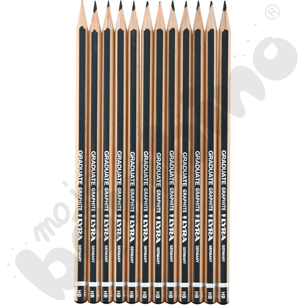 Ołówki HB Lyra Graduate, 12 szt