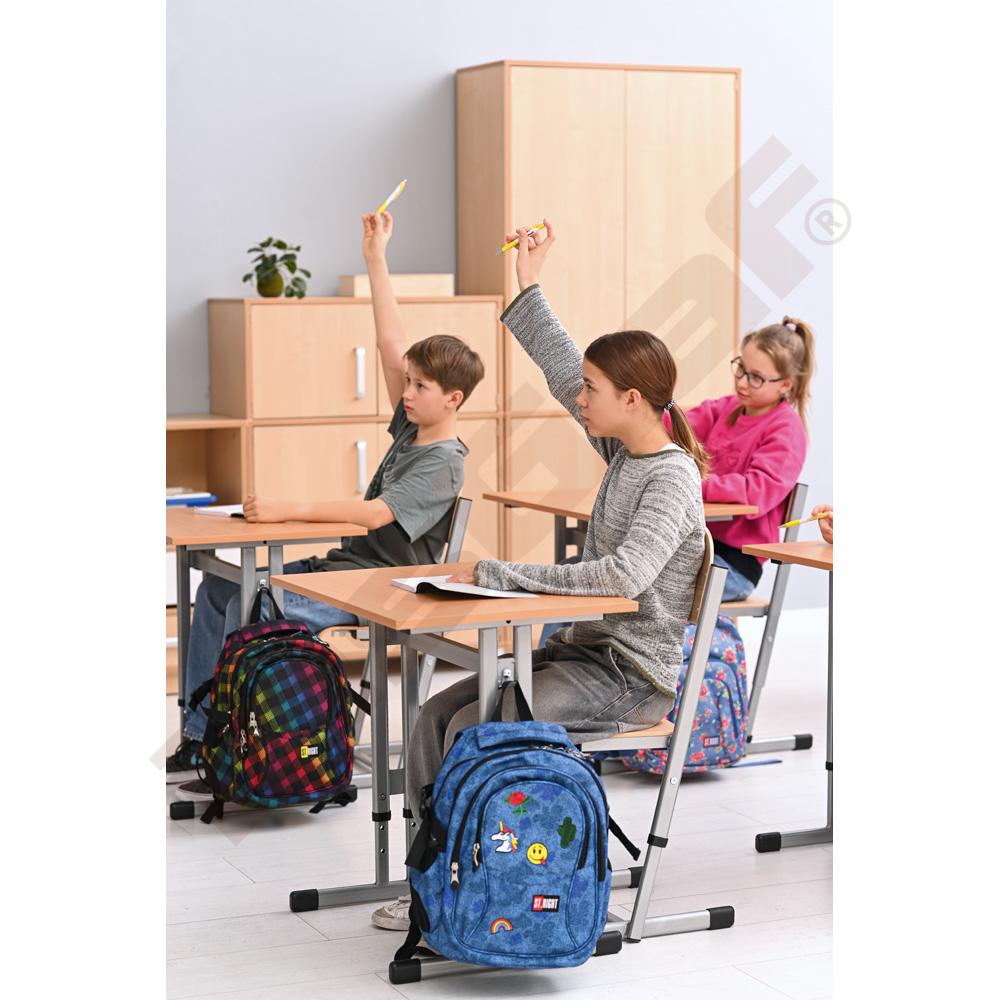 Židle T s regulací výšky 5-6 stříbrná