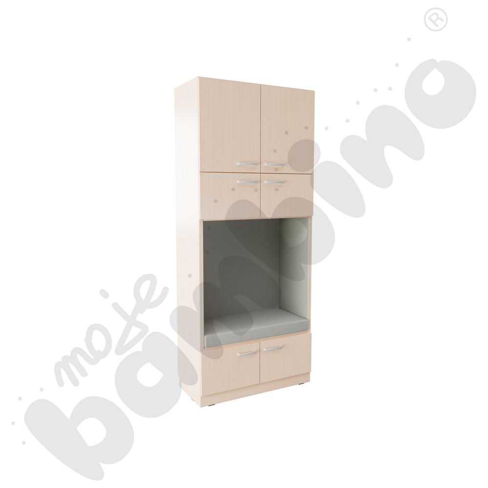 Szafa Grande XXL z siedziskiem 57 cm - klon jasny