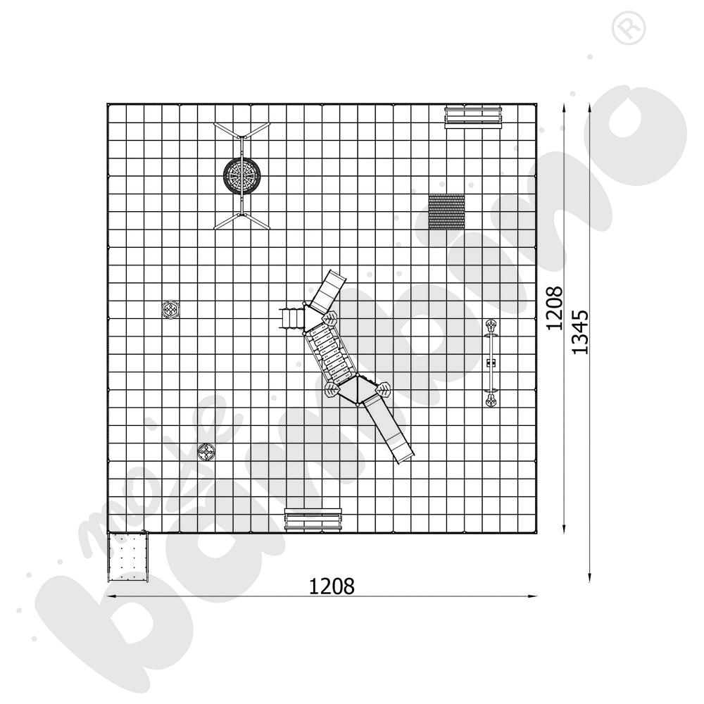 Modułowy Plac Zabaw wym. 12 x 12