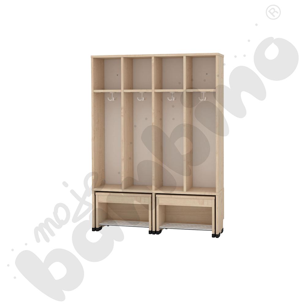 Szatnia Kropla z wysuwanym siedziskiem 4-os., wys. 31 cm 