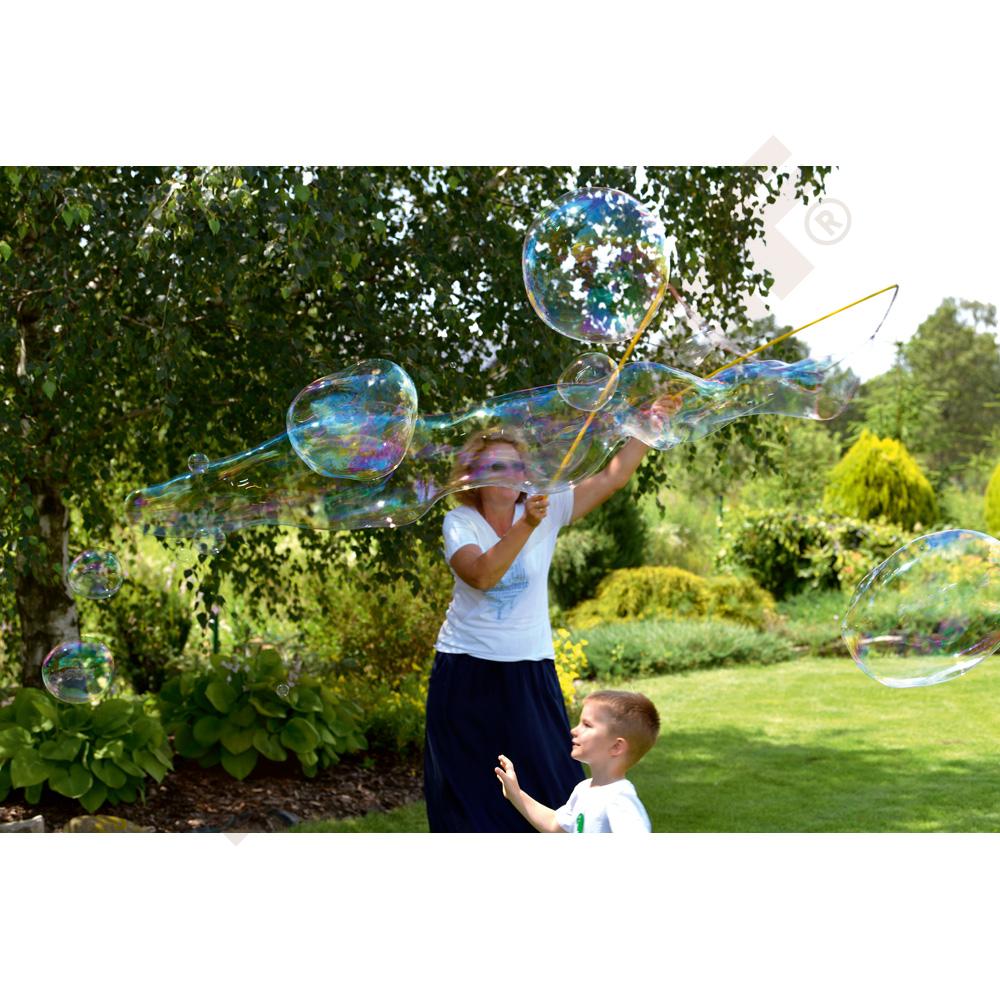 Provázek pro výrobu velkých bublin (délka rukojeti 100 cm), s bublifukem - sada 