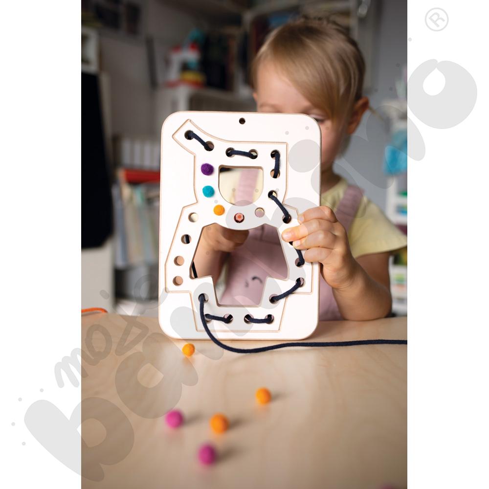 Przeplatanka drewniana Good Wood - biała - MED