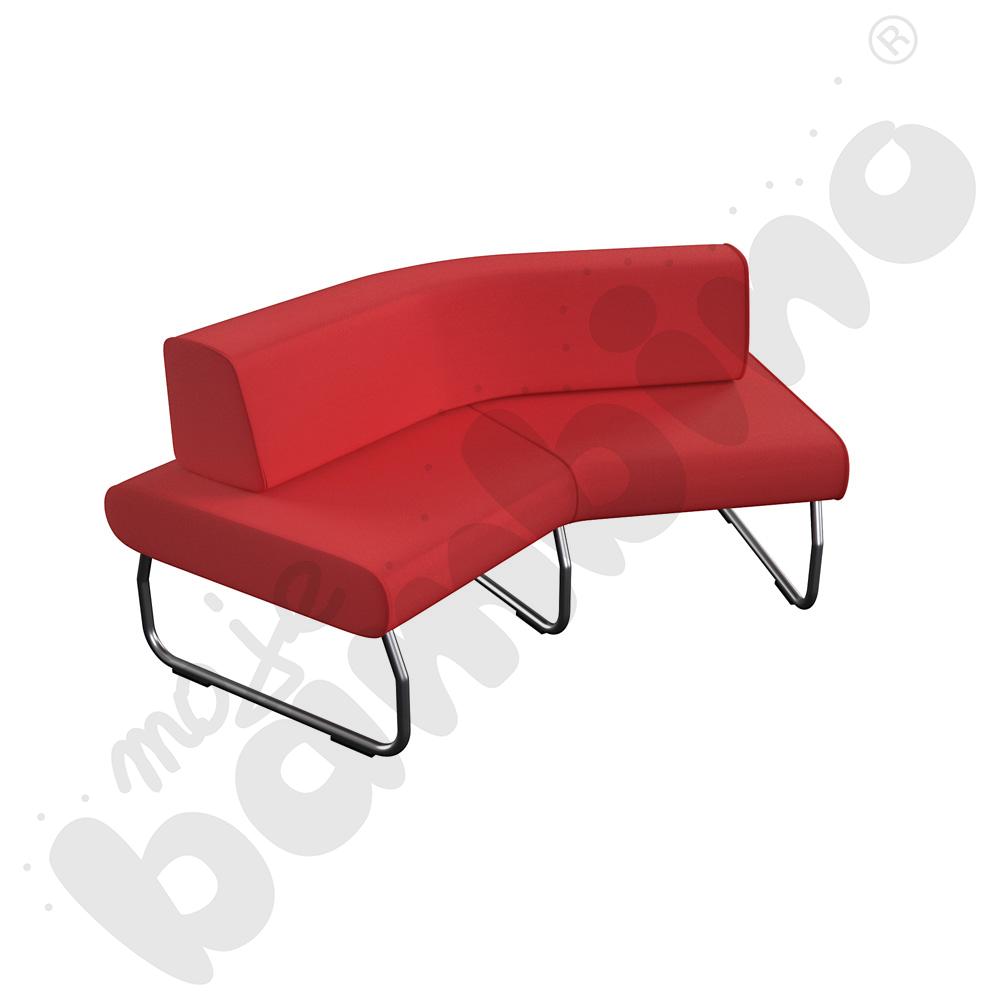 Moduł Legvan 45-stopniowy z oparciem zewn., czerwony