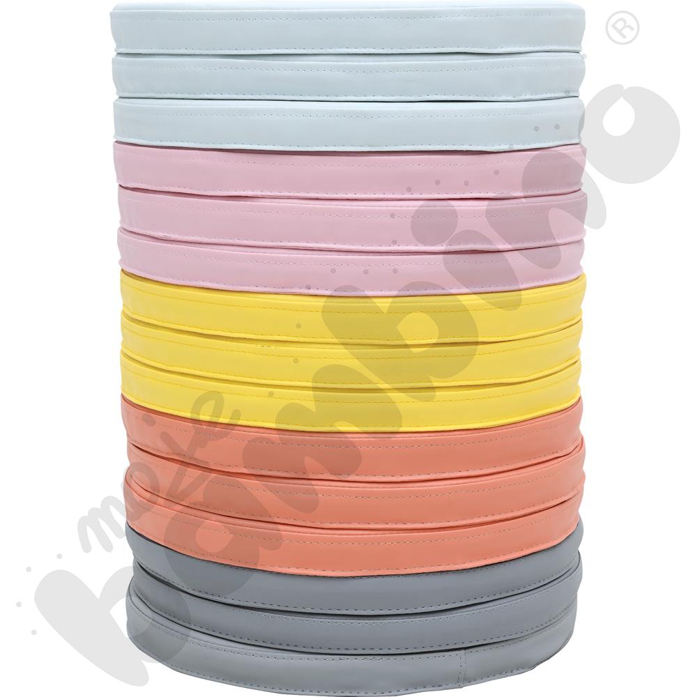 Poduszki okrągłe - kolory pastelowe, 15 szt. 