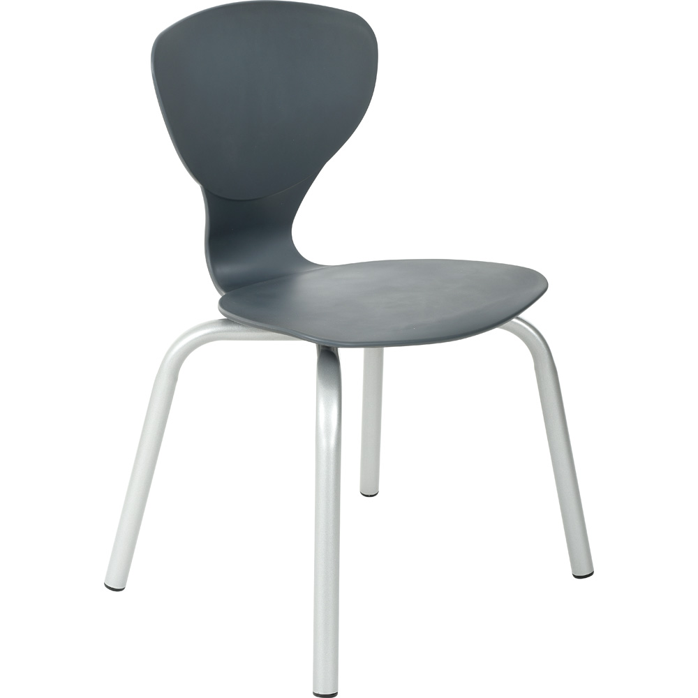 Stolička Flexi veľ. 6, výška 46 cm - k stolom 76 cm - sivá