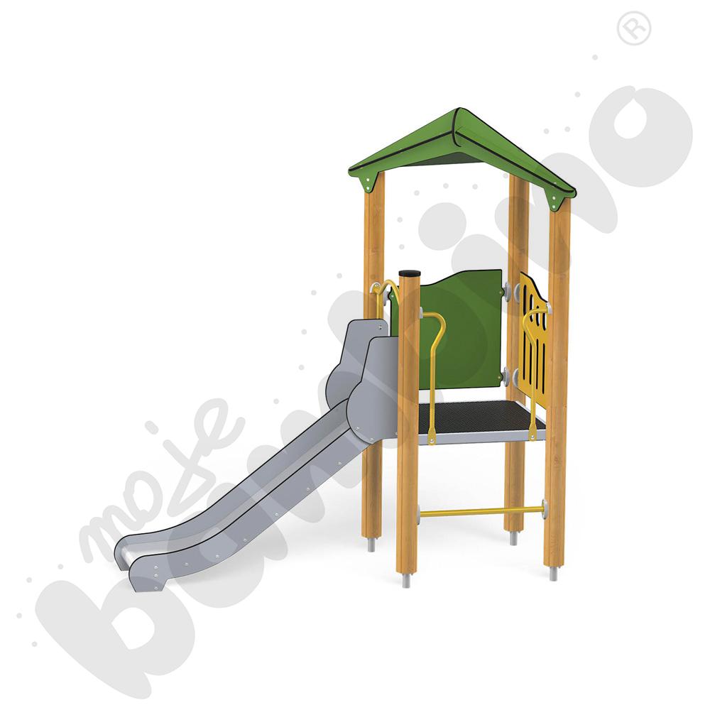 Orbis - wieża 1, drewniane słupy