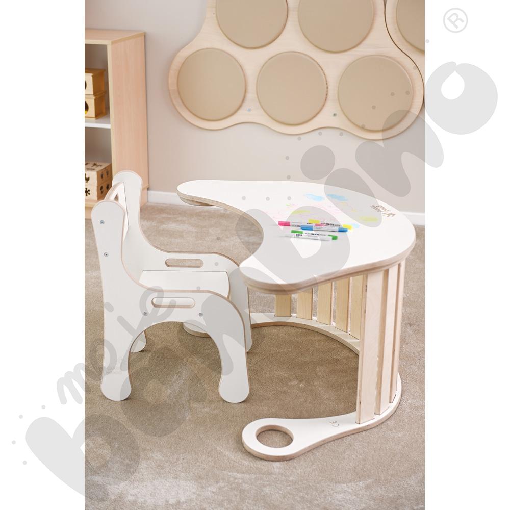 Krzesło ergonomiczne Good Wood - białe