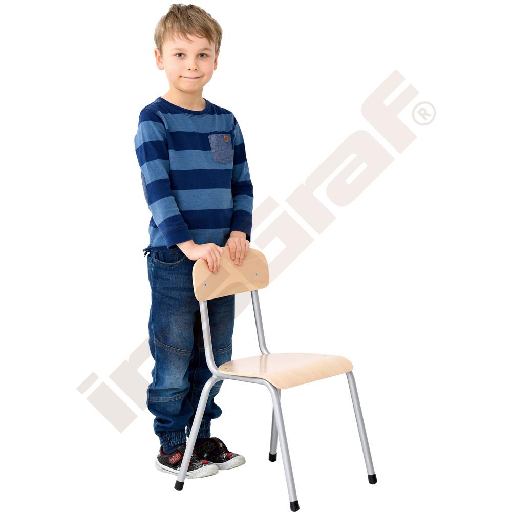 Židlička Bambino 2 stříbrná