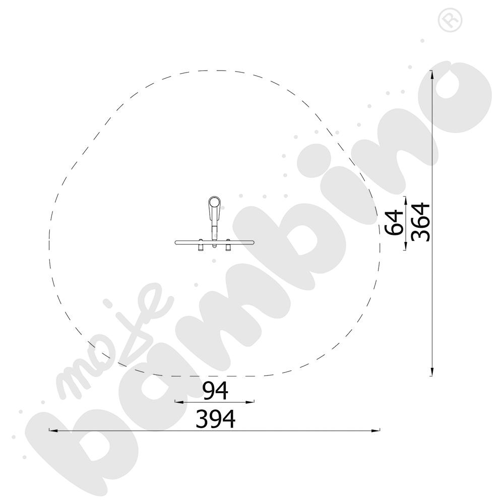 Koło Tai Chi duże - wolnostojące